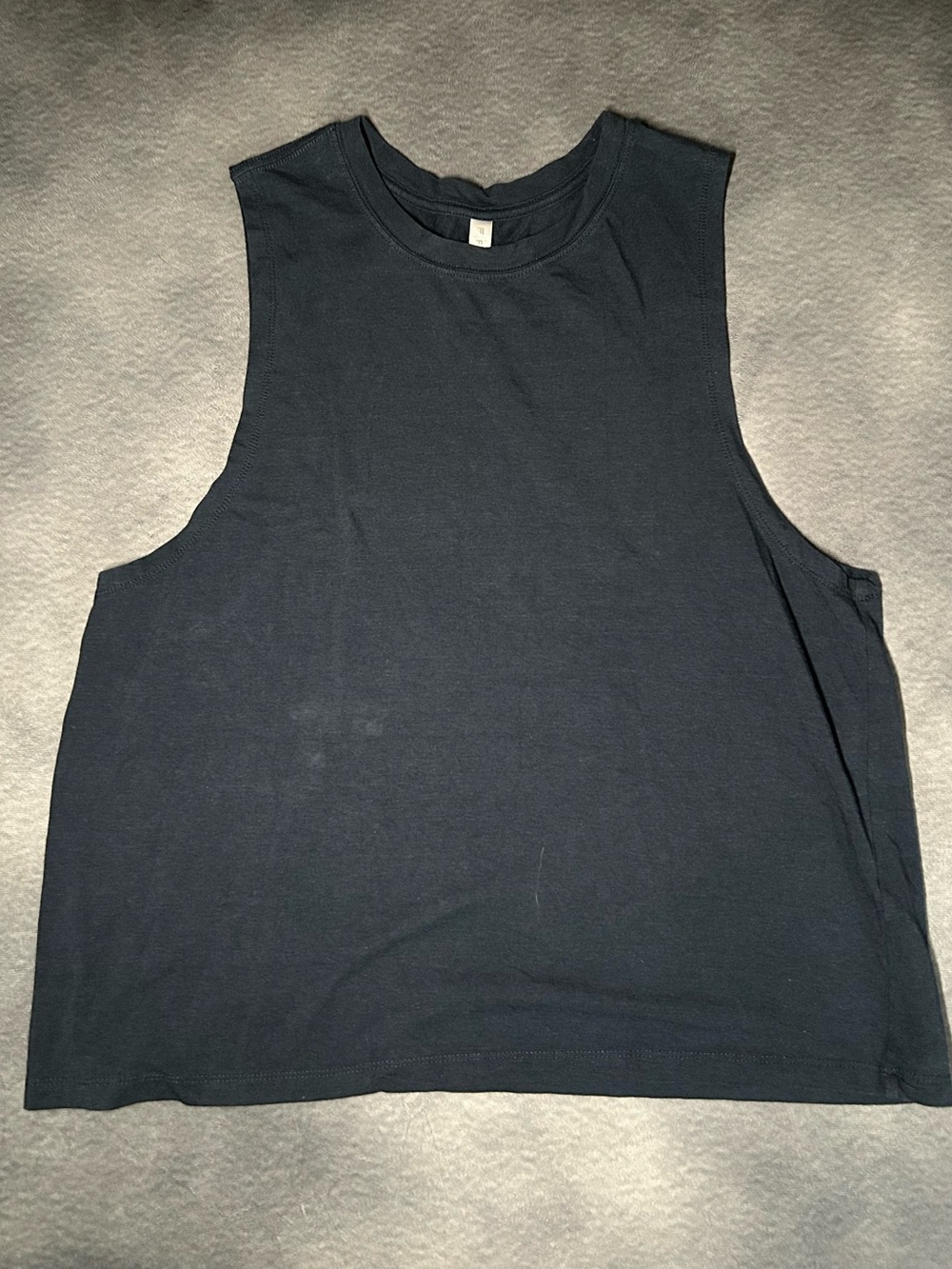 Fabletics Navy Sleeveless Muscle Tank Top- Medium
